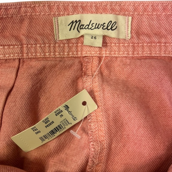 Madewell Coral Mini Skirt with Front Patch Pockets - Picture 3 of 6